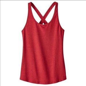 Patagonia fleur tank top in tomato red